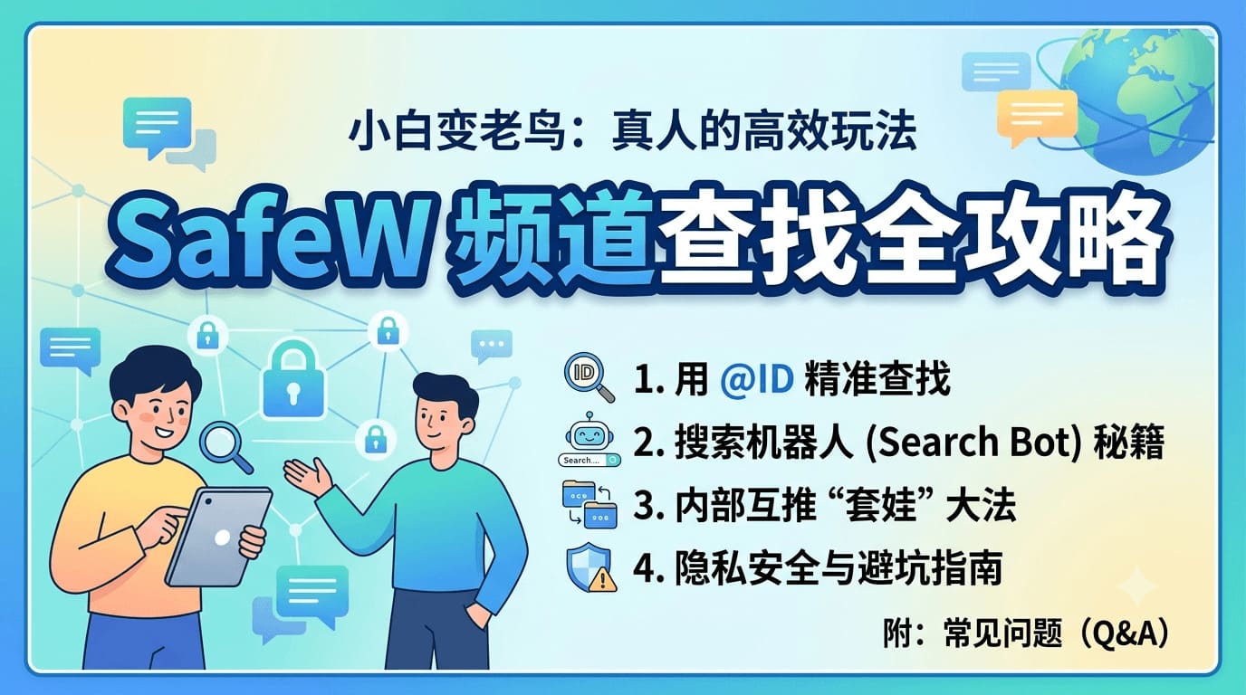 safew频道如何搜索?查找全攻略封面图