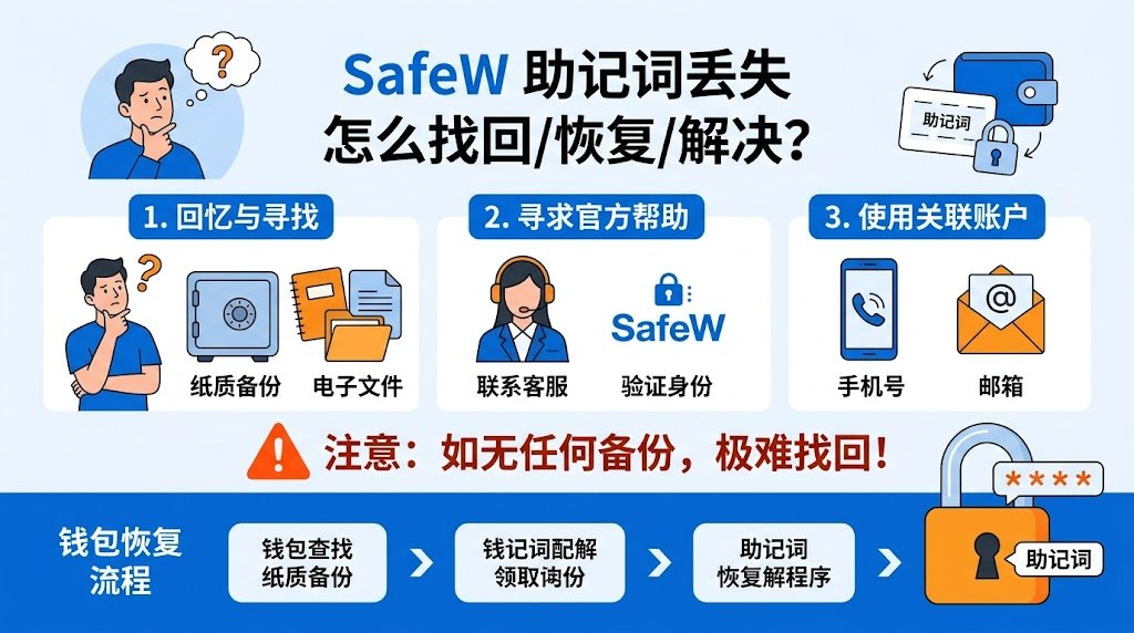 SafeW 助记词丢失 怎么找回/恢复/解决?